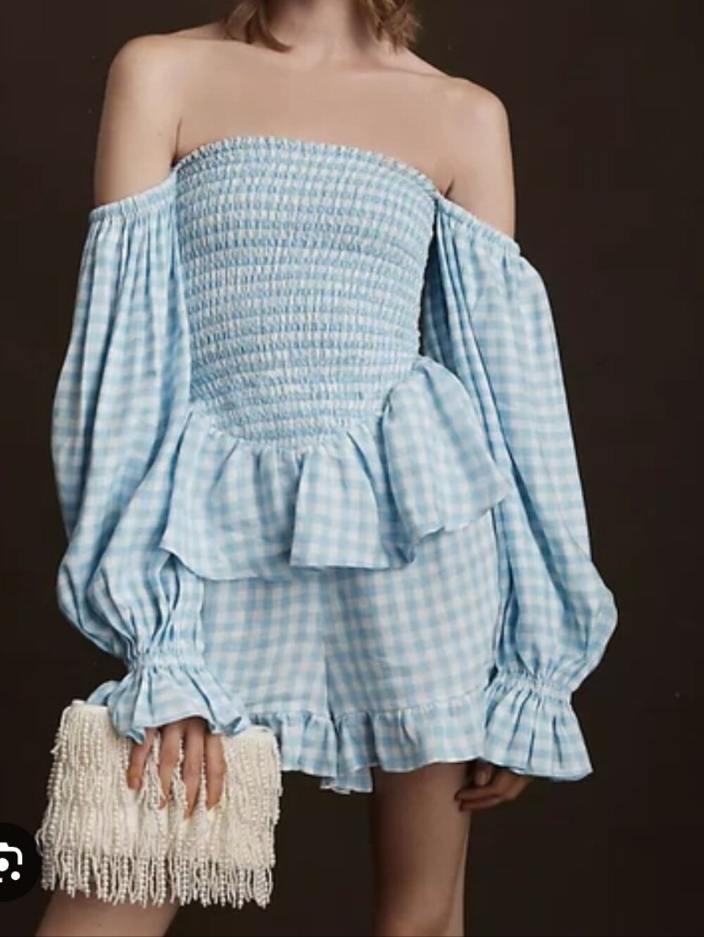 Sleeper Gingham Blue Set